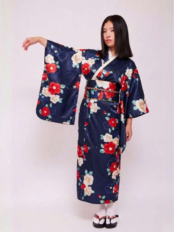 Kimono tradicional estampado